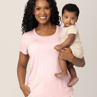 Everyday Maternity & Nursing T-shirt | Dusty Pink