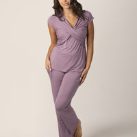 Davy Maternity & Nursing Pajama Set | Dusty Mauve