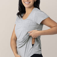 Everyday Maternity & Nursing T-shirt | Grey Heather