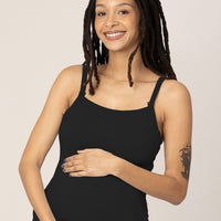 Bamboo Lounge Around Nursing Tank | Black