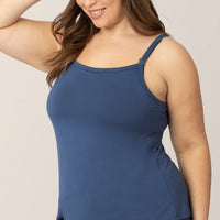 Bamboo Lounge Around Nursing Tank | Slate Blue