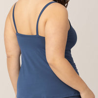 Bamboo Lounge Around Nursing Tank | Slate Blue