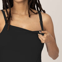 Bamboo Lounge Around Nursing Tank | Black