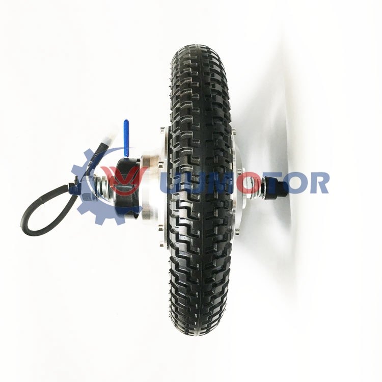 12 inch dual shaft brushless geared e wheelchair motor