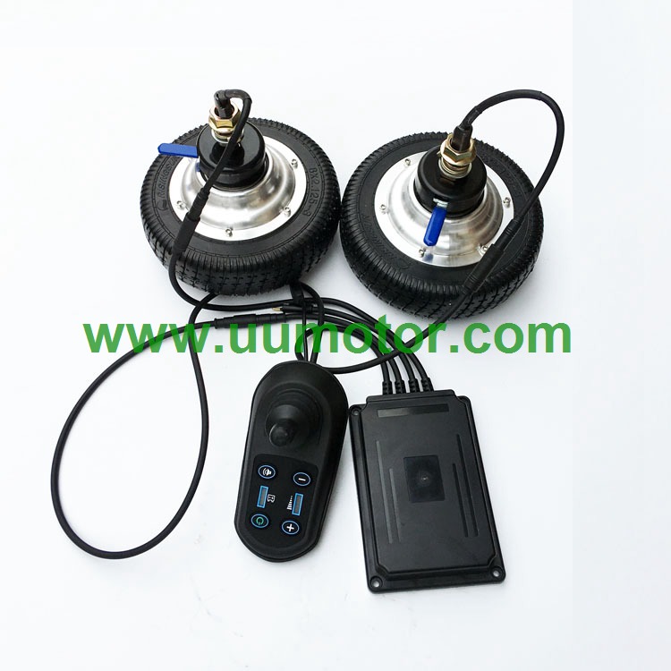 24V 180W dual drive brushless 8 inch electric wheelchair conversion kit