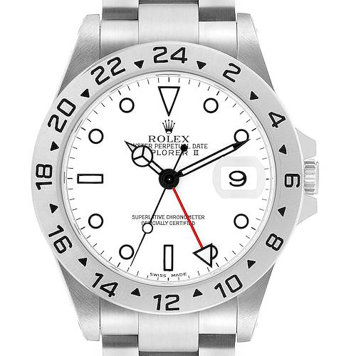 Photo of Rolex Explorer II Steel Polar White Dial Mens Watch 16570
