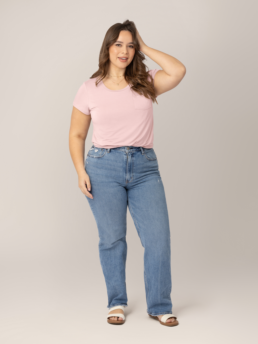 Everyday Maternity & Nursing T-shirt | Dusty Pink