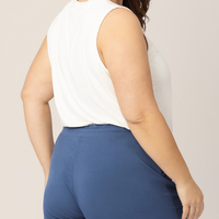 Bamboo Maternity & Postpartum Lounge Short | Slate Blue