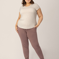 Everyday Maternity & Nursing T-shirt | Oatmeal Stripe